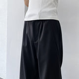 Bias Panel Wide Trousers