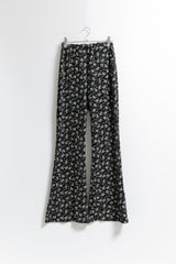 flower lace boots-cut leggings(2colors)