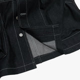 reverse Terry Pocket Denim Jacket_black