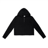 Billion Waffle Crop Hoodie