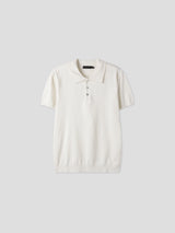 Slim collar half-knit 3color
