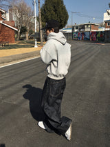 Nodric Slub Wide Flare Denim Pants