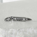 ss-Multi P circle keyring necklace_silver
