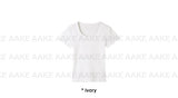カーブドラウンドTシャツ