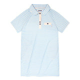 STRIPE TERRY DRESS  [SKY]