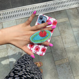 [ Pink cube pattern ] Hard Case