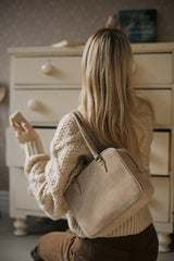 ブローチバッグ SUEDE DUSTY BEIGE