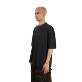 HIERARCHY STUDIOS Unsolved - ブラックフィンガポイントオーバーサイズTシャツ