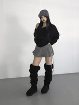 cable wool pumkin shorts(3 color) 