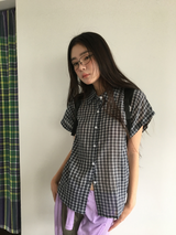 Dolman check shirt (4color)
