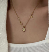 coii Round Coin Ball Layered Ruffle Bold Long Short Necklace