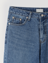 regular fit denim pants
