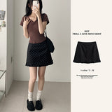 Lovely Zanddot A-Line Ruffle Mini Skirt