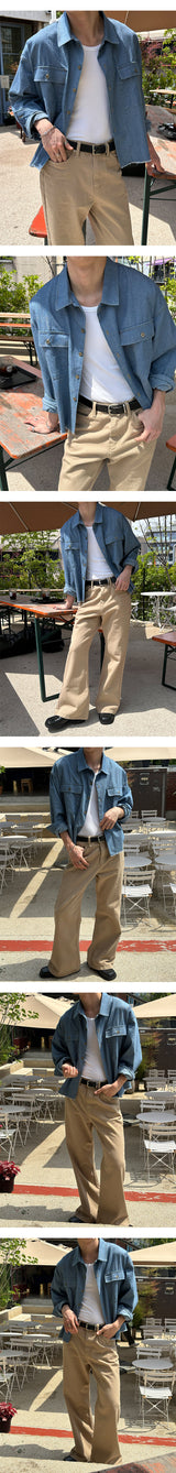 [S/S] クロップドデニムカッティングシャツ
