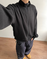 Heden Crop Knit Zip-up