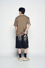 25SS NEON ALIEN RABBIT SHORT SLEEVE T-SHIRT COCOA