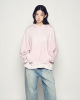 25FW ディストレスフーディー ライトピンク