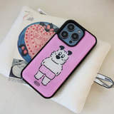 ピンクパンツエポキシバンパースマートフォンケース