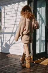 Boucle half pants (Beige)