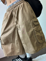 HIP-CARGO BALLOON STRING BERMUDA🍪🖤🌴3COLOR