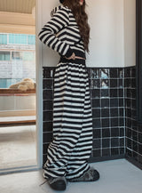 Pierre Stripe Set-Up String Pants