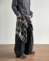 Flap Layered Cotton Pants