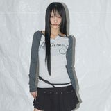 Heavenly Off-Shoulder Long Sleeve (Charcoal) F25QB084