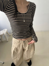 734 ピーチバルーンワイドパンツ