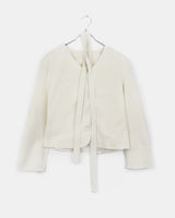 Teoleu V-neck button-down long-sleeved jacket