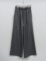 Striped Banding Wide Slacks