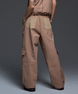 [NF] WAFFLE CHECK UTILITY NYLON PANTS (PEACH PINK)_F24QD866