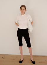 Lace Flower Shoulder Bag_White