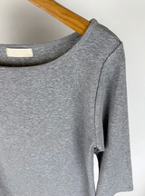 BOAT NECK MID SLEEVE TEE (4C)