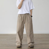 WIT LINEN COTTON WIDE PANTS