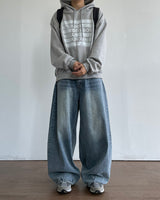 Dart Balloon Denim Pants 3C