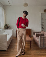Fresh Summer Belted Two Tuck Slacks