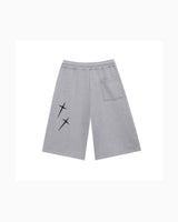 AO cross embroidery Bermuda sweatpants