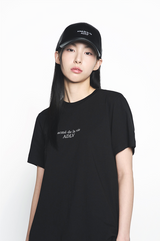 25SS ダメージウォッシングデニムボールキャップ ブラック