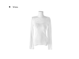 ローベル プレーン Uネック スリム ロングスリーブ Tシャツ