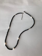 フレッシュウォーターブラックパールネックレス