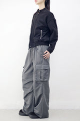 (Unisex) フォールディナイロンカーゴパンツ