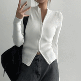 [Planning product!] Brigh Slim Ribbed Zip-Up (11 colors)