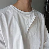 ASCLO レイヤードヘンリーネックTシャツ (3color)
