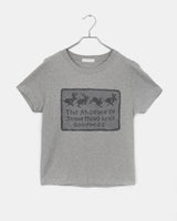 フリングラビットレースプリント半袖Tシャツ