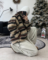 ニールノルディックフリースジップアップ