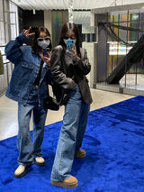 [MADE] Ditto wide long boots cut denim