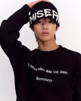 Circle Key's Waffle Long Sleeve (Black)