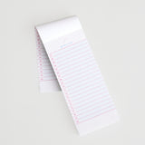 stripe checklist non-sticky memopad set (PINK+GREEN)