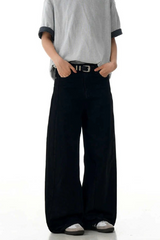 Black Straight Fit Jeans