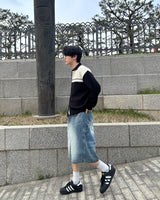 Trin Bermuda denim pants
